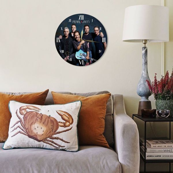 Настінний вініловий годинник Pearl Jam, діаметр 30см UF-Clock-Pearl Jam-2 фото