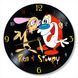 Настінний вініловий годинник Шоу Рена та Стімпі&nbsp;, діаметр 30см UF-Clock-C-The Ren and Stimpy Show-2 фото 1