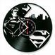 Настінний вініловий годинник Супермен, діаметр 30см Vinyl-Clock-M-Superman-2 фото 1