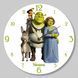 Настінний вініловий годинник Шрек, діаметр 30см UF-Clock-C-Shrek-1 фото 1