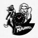 Настінний вініловий годинник Міз Ма́рвел, діаметр 30см Vinyl-Clock-Ms. Marvel-1 фото 1
