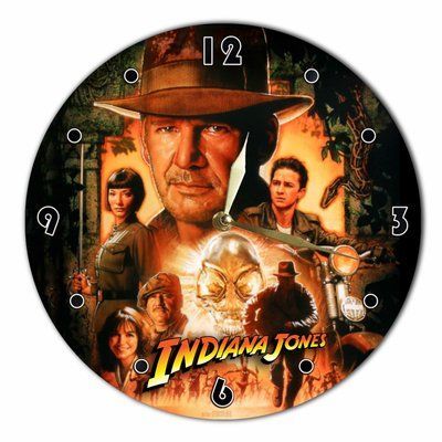 Настінний вініловий годинник Індіана Джонс, діаметр 30см UF-Clock-M-Indiana Jones-1 фото