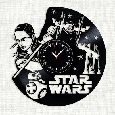 Wall Vinyl Record Clock Star Wars 12" 143-1-27 photo