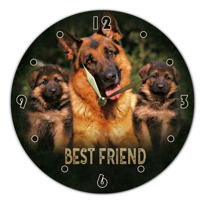 Wall Vinyl Record Clock German Shepherd 12" UF-Clock-German Shepherd-1 photo