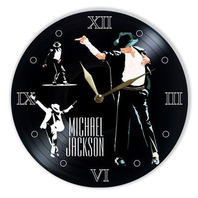 Wall Vinyl Record Clock Michael Jackson 12" UF-Clock-Michael Jackson-3 photo