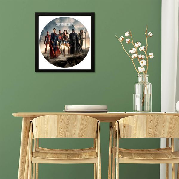 Vinyl Record Decor in a Wooden Frame Justice League 14" 747-4-1 photo
