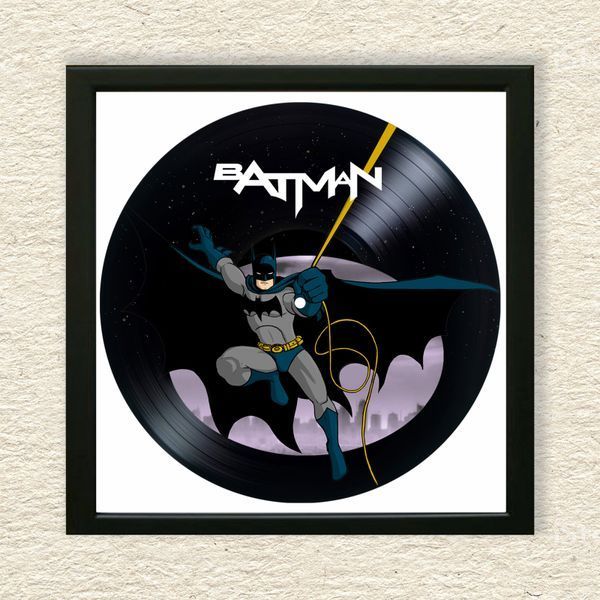 Vinyl Record Decor in a Wooden Frame Batman 14" 281-4-1 photo