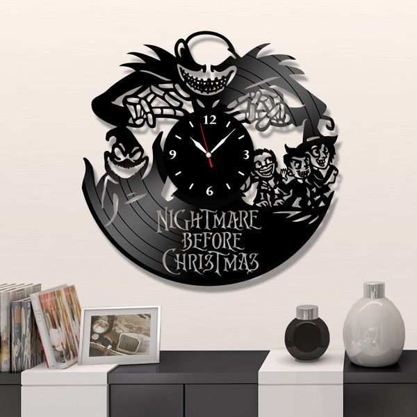 Wall Vinyl Record Clock Nightmare Before Christmas 12" Vinyl-Clock-Nightmare Before Christmas-7 photo