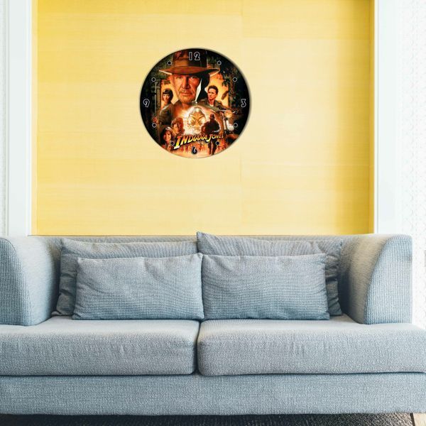 Wall Vinyl Record Clock Indiana Jones 12" UF-Clock-M-Indiana Jones-1 photo