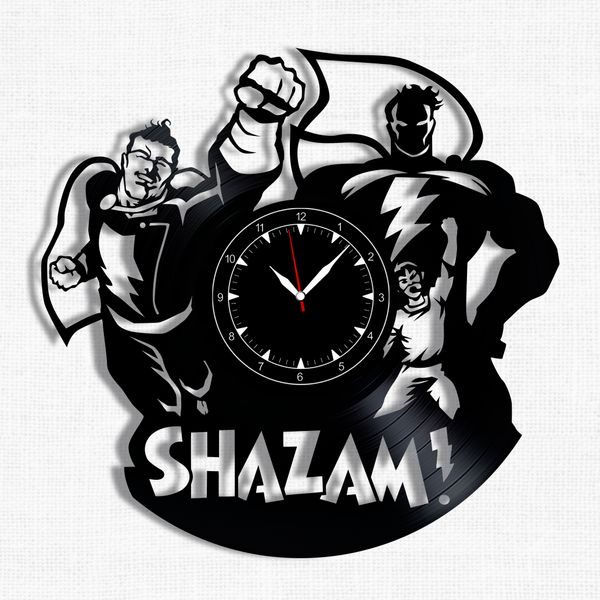 Wall Vinyl Record Clock Shazam 12" Vinyl-Clock-Shazam-1 photo