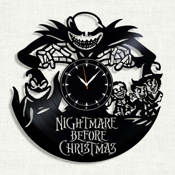 Wall Vinyl Record Clock Nightmare Before Christmas 12" Vinyl-Clock-Nightmare Before Christmas-7 photo