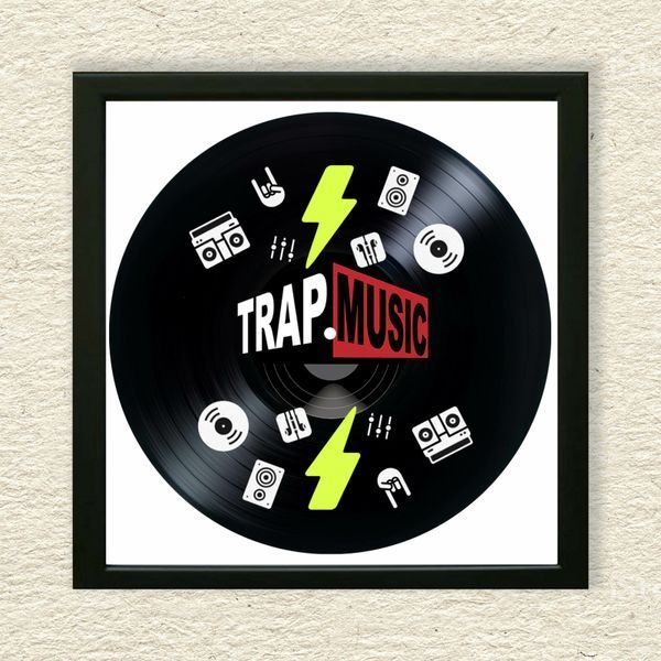 Настінний вініловий декор в дерев'яній рамці Треп&nbsp;, розміром 36см 606-4-1 фото