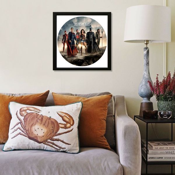 Vinyl Record Decor in a Wooden Frame Justice League 14" 747-4-1 photo