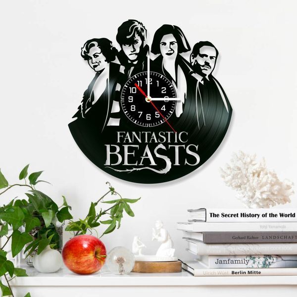 Wall Vinyl Record Clock Fantastic Beasts 12" Vinyl-Clock-M-Fantastic Beasts-5 photo