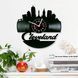 Wall Vinyl Record Clock Cleveland Ohio 12" 24-1-1 photo 2