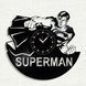 Настінний вініловий годинник Супермен, діаметр 30см Vinyl-Clock-M-Superman-2 фото