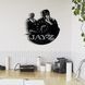 Настінний вініловий годинник Jay-Z, діаметр 30см Vinyl-Clock-Jay-Z-1 фото 3