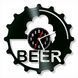 Wall Vinyl Record Clock Beer 12" 114-1-2 photo