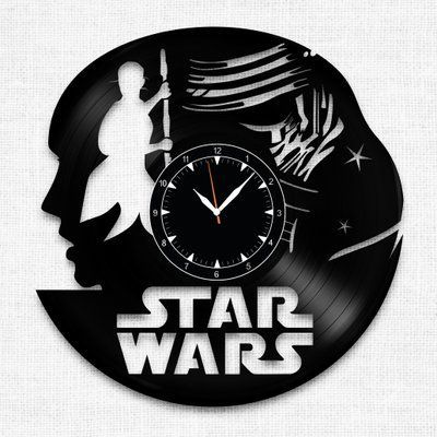 Wall Vinyl Record Clock Star Wars 12" 143-1-28 photo