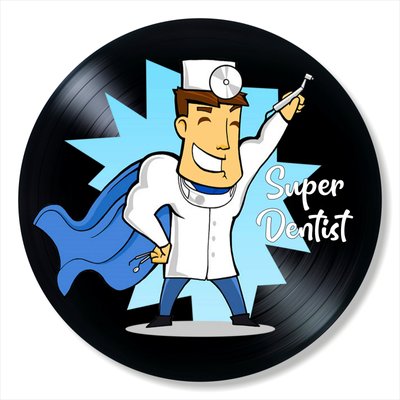 Vinyl Record Decor Dentist 12" UF-Decor-Dentist-2 photo