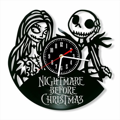 Wall Vinyl Record Clock Nightmare Before Christmas 12" Vinyl-Clock-Nightmare Before Christmas-8 photo