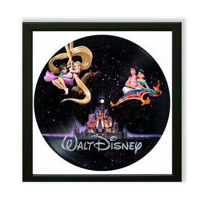 Vinyl Record Decor in a Wooden Frame Disney 14" UF-Frame-C-Disney-1 photo