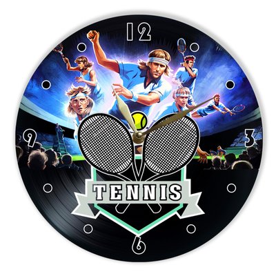 Wall Vinyl Record Clock Tennis 12" UF-Clock-Tennis-1 photo