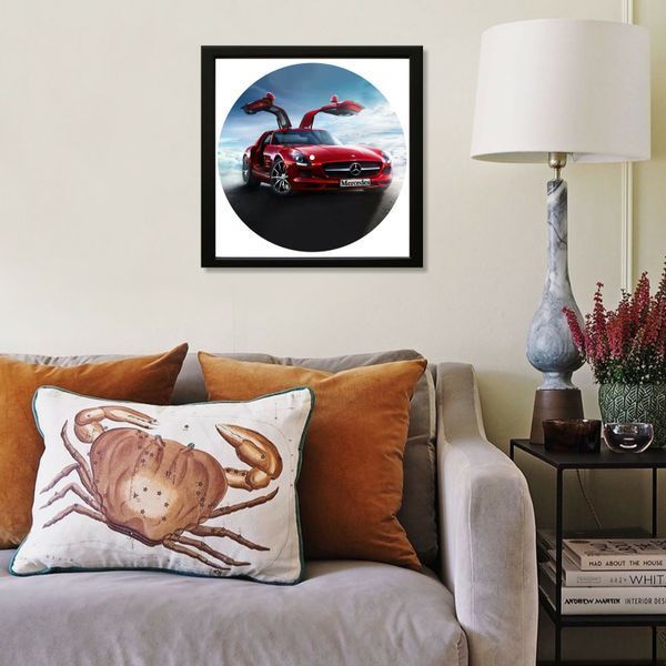 Vinyl Record Decor in a Wooden Frame Mercedes 14" 227-4-1 photo