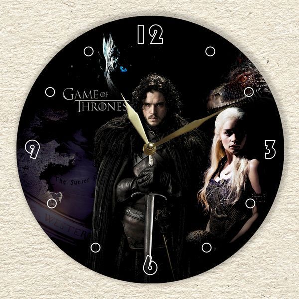 Настінний вініловий годинник Гра престолів, діаметр 30см UF-Clock-M-Game of Thrones-4 фото