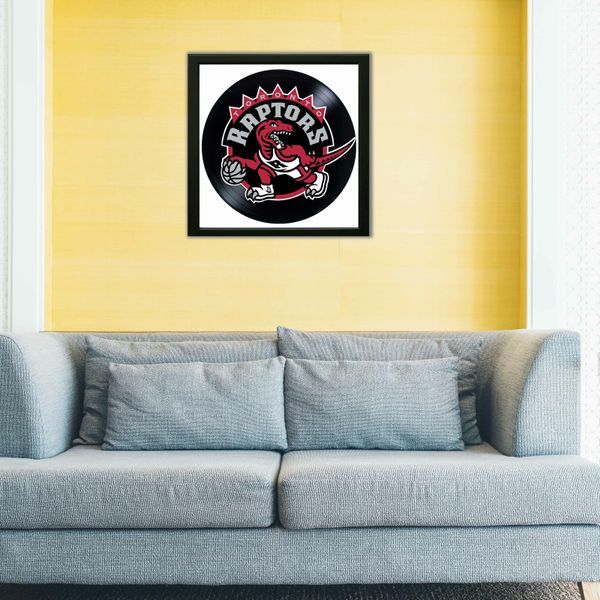 Vinyl Record Decor in a Wooden Frame Toronto Raptors 14" UF-Frame-Toronto Raptors-1 photo