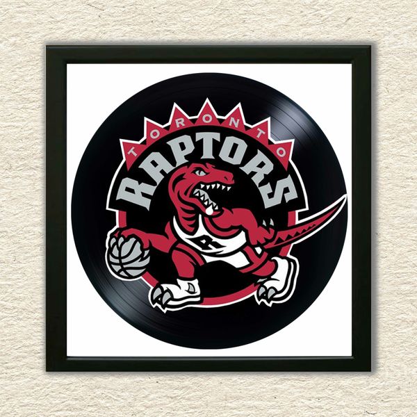 Vinyl Record Decor in a Wooden Frame Toronto Raptors 14" UF-Frame-Toronto Raptors-1 photo