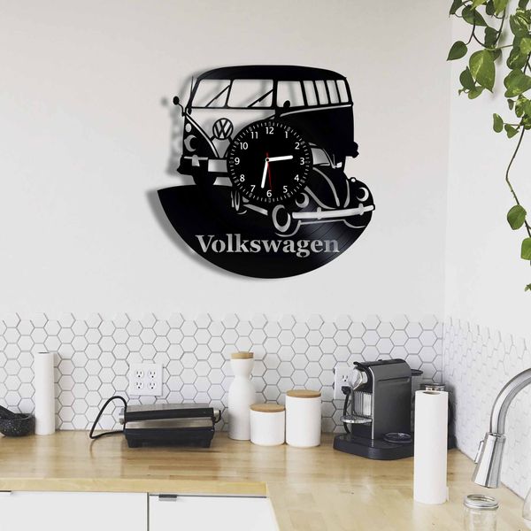 Wall Vinyl Record Clock Volkswagen 12" Vinyl-Clock-Volkswagen-2 photo