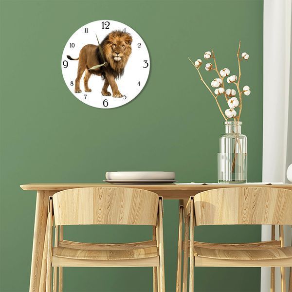 Wall Vinyl Record Clock Lion 12" 80-2-1 photo