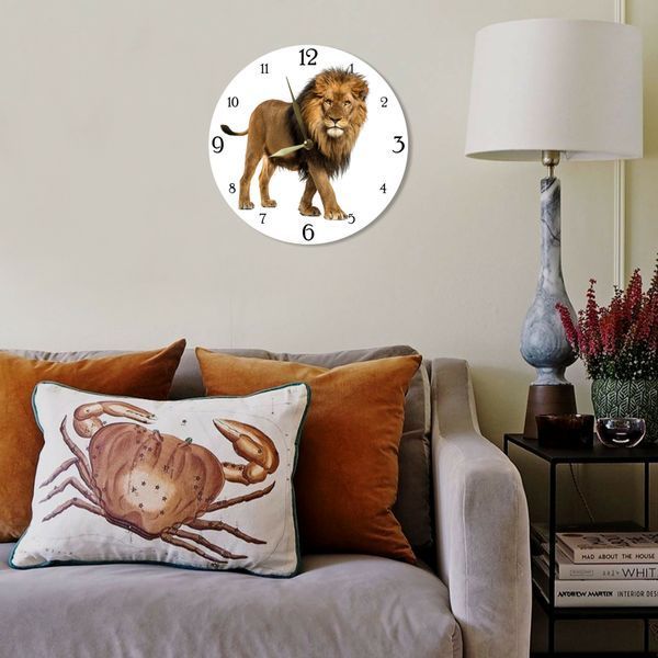 Wall Vinyl Record Clock Lion 12" 80-2-1 photo