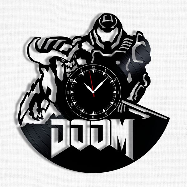 Wall Vinyl Record Clock Doom 12" Vinyl-Clock-Doom-1 photo