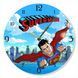 Настінний вініловий годинник Супермен, діаметр 30см UF-Clock-M-Superman-1 фото 1