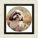 Vinyl Record Decor in a Wooden Frame Shih Tzu-UF-1 14" 59-4-1 photo 3