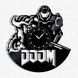 Настінний вініловий годинник Doom, діаметр 30см Vinyl-Clock-Doom-1 фото 1