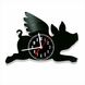 Wall Vinyl Record Clock Flying Pig 12" Vinyl-Clock-Flying Pig-1 photo 1