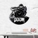 Настінний вініловий годинник Doom, діаметр 30см Vinyl-Clock-Doom-1 фото 2