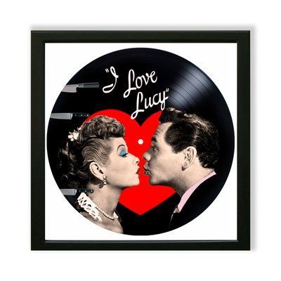 Vinyl Record Decor in a Wooden Frame I Love Lucy 14" 752-4-1 photo