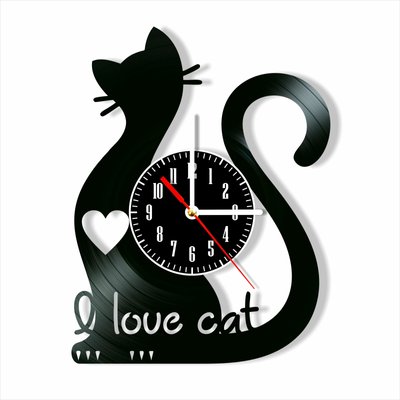 Wall Vinyl Record Clock Cats 12" Vinyl-Clock-Cats-10 photo