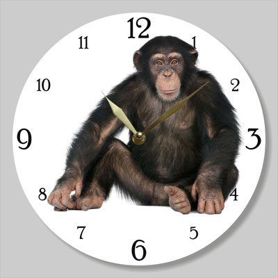 Wall Vinyl Record Clock Monkey 12" 81-2-1 photo