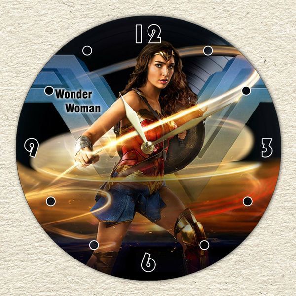 Wall Vinyl Record Clock Wonder Woman 12" UF-Clock-Wonder Woman-1 photo