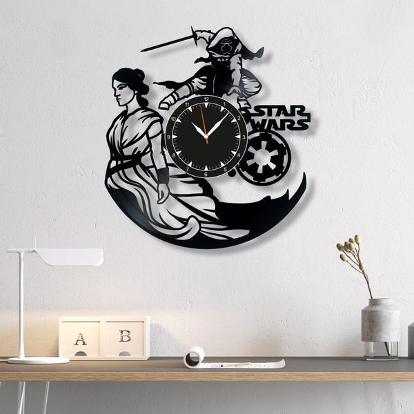 Wall Vinyl Record Clock Star Wars 12" 143-1-29 photo