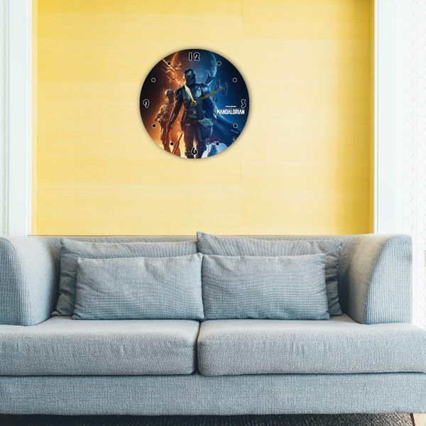 Wall Vinyl Record Clock The Mandalorian 12" UF-Clock-M-The Mandalorian-1 photo