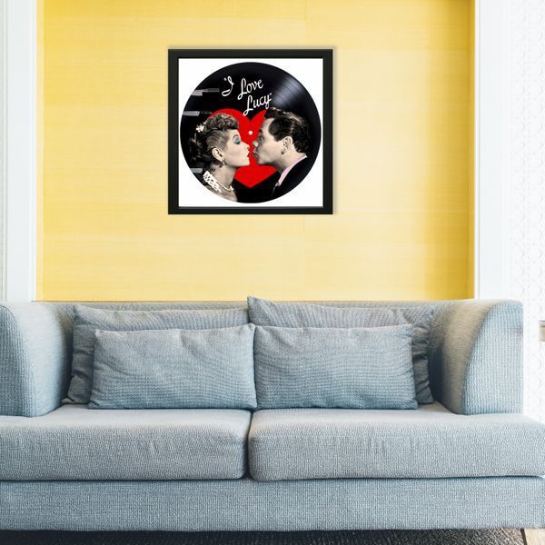 Vinyl Record Decor in a Wooden Frame I Love Lucy 14" 752-4-1 photo