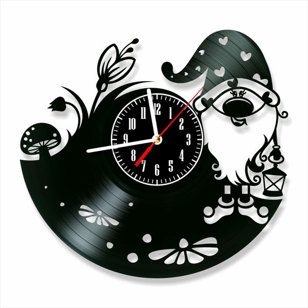 Wall Vinyl Record Clock Gnome 12" Vinyl-Clock-Gnome-3 photo