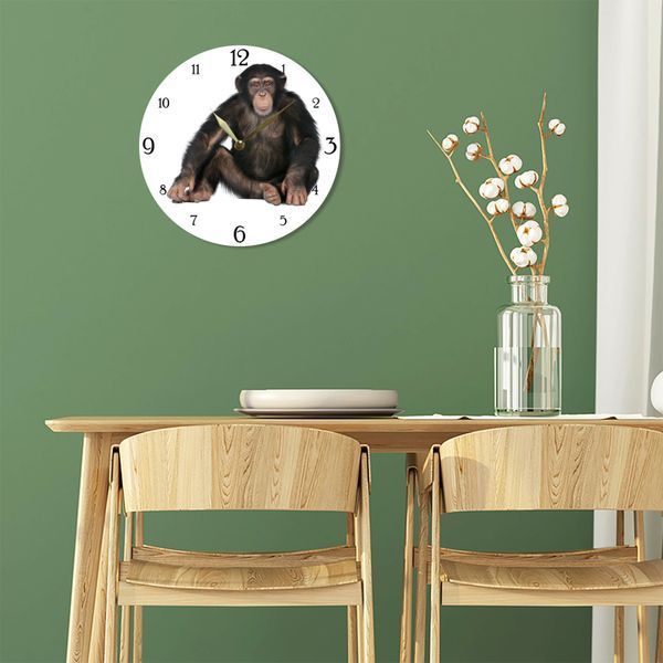 Wall Vinyl Record Clock Monkey 12" 81-2-1 photo
