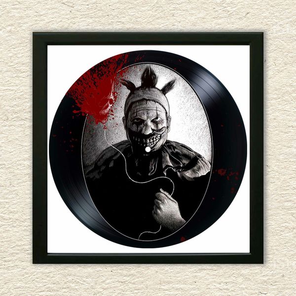 Vinyl Record Decor in a Wooden Frame American Horror Story 14" UF-Frame-M-American Horror Story-2 photo